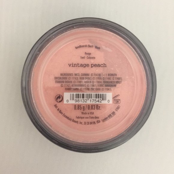 #NWT bareMinerals Vintage Peach Loose Powder Blush 0.85g/0.03oz - Picture 1 of 4
